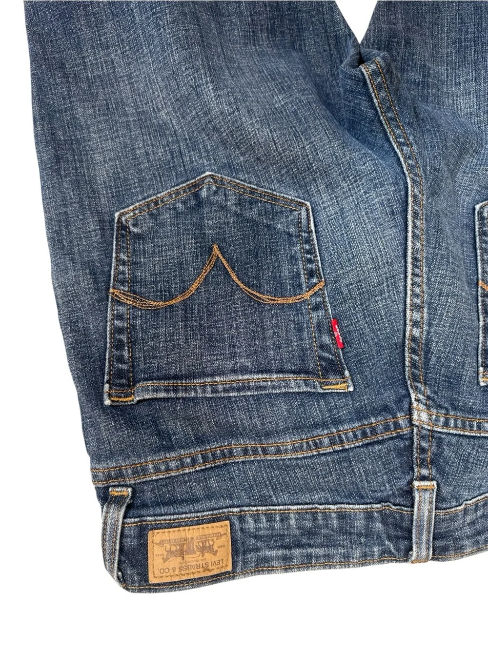 Levi’s Mid Rise Skinny Jeans Women’s 12 Medium Wash Stretch Denim - Picture 9 of 10